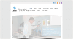 Desktop Screenshot of cahillplumbingandheating.com